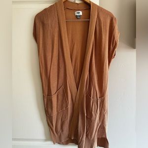 Old Navy Small Tan Cap Sleeve Sweater